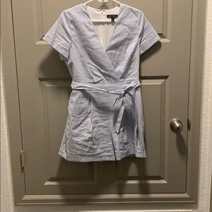 Banana Republic blue and white stripe romper